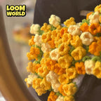 🎁 Handgemachte Strickdecke mit 3D-Blumen 🌷 – das perfekte Geschenk voller Wärme & Stil-(LW01)