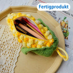 Gehäkeltes Federmäppchen im Mais-Design 🌽🧶 – DIY-Set & Fertigprodukt-LW06
