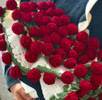 🎁 Handgemachte Strickdecke mit 3D-Blumen 🌷 – das perfekte Geschenk voller Wärme & Stil-(LW01)