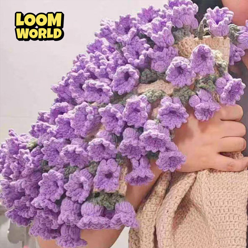 🎁 Handgemachte Strickdecke mit 3D-Blumen 🌷 – das perfekte Geschenk voller Wärme & Stil-(LW01)