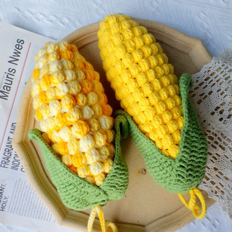 Gehäkeltes Federmäppchen im Mais-Design 🌽🧶 – DIY-Set & Fertigprodukt-LW06
